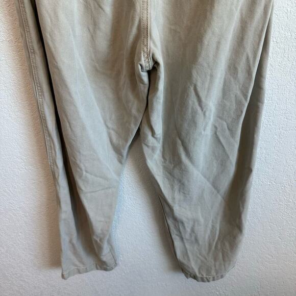 Free People Margate Pleated High-Rise Paperbag Waist Pants Beach Beige Cream S - Picture 12 of 15